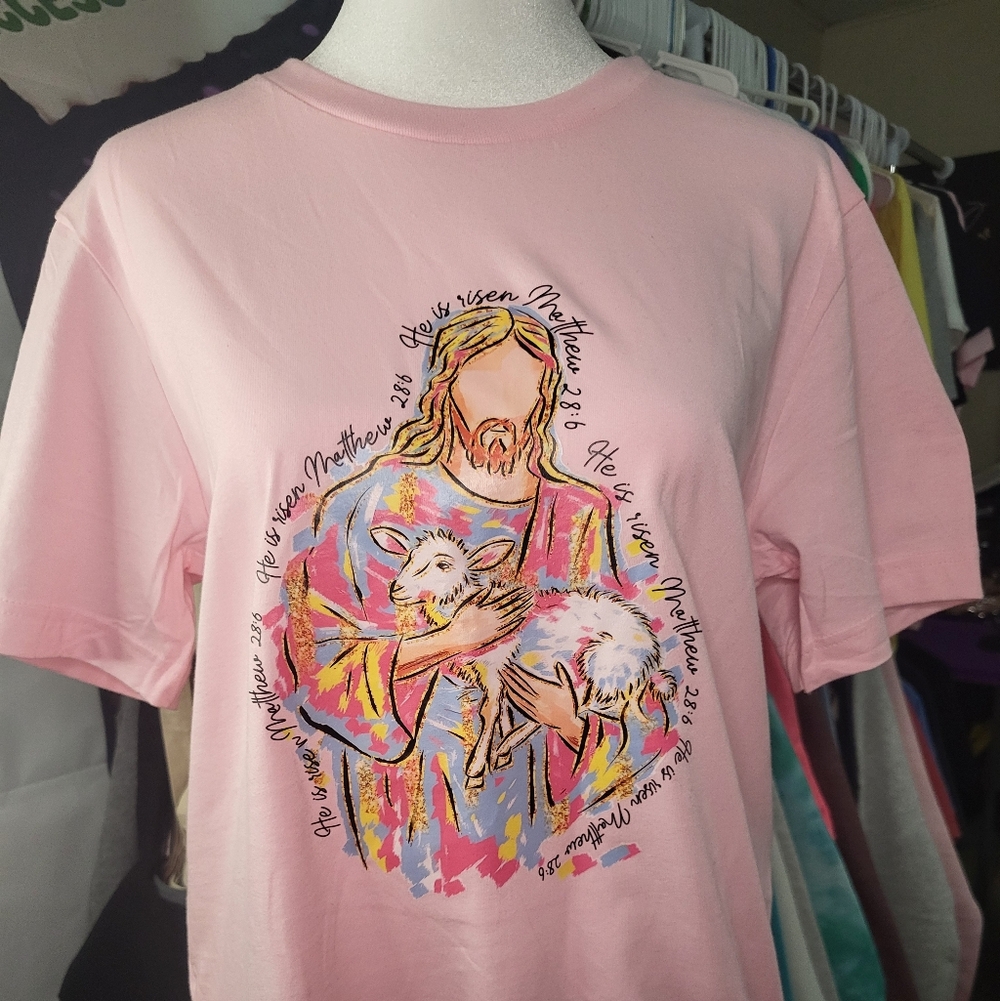 Bella Canvas Pink T Shirt